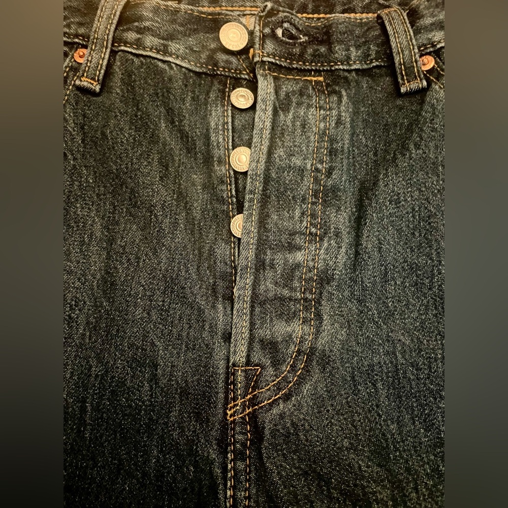 NWT Levi's 501 Original Fit Cut 34w Blue Jean Shorts - Picture 3 of 8